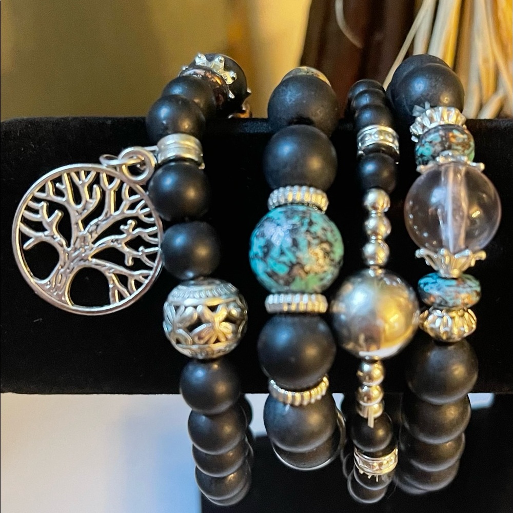 $10 HANDMADE BOHO FAMILY TREE BEADED BRACELET